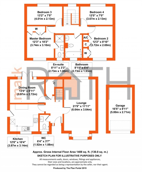 Floor Plan Image for 4 Bedroom Detached House for Sale in Quartz Close, WOKINGHAM, Berkshire