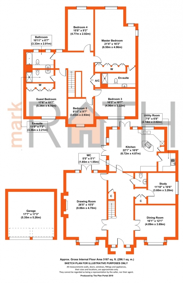 Floor Plan Image for 5 Bedroom Detached House for Sale in Barkham Road, Wokingham, Berkshire