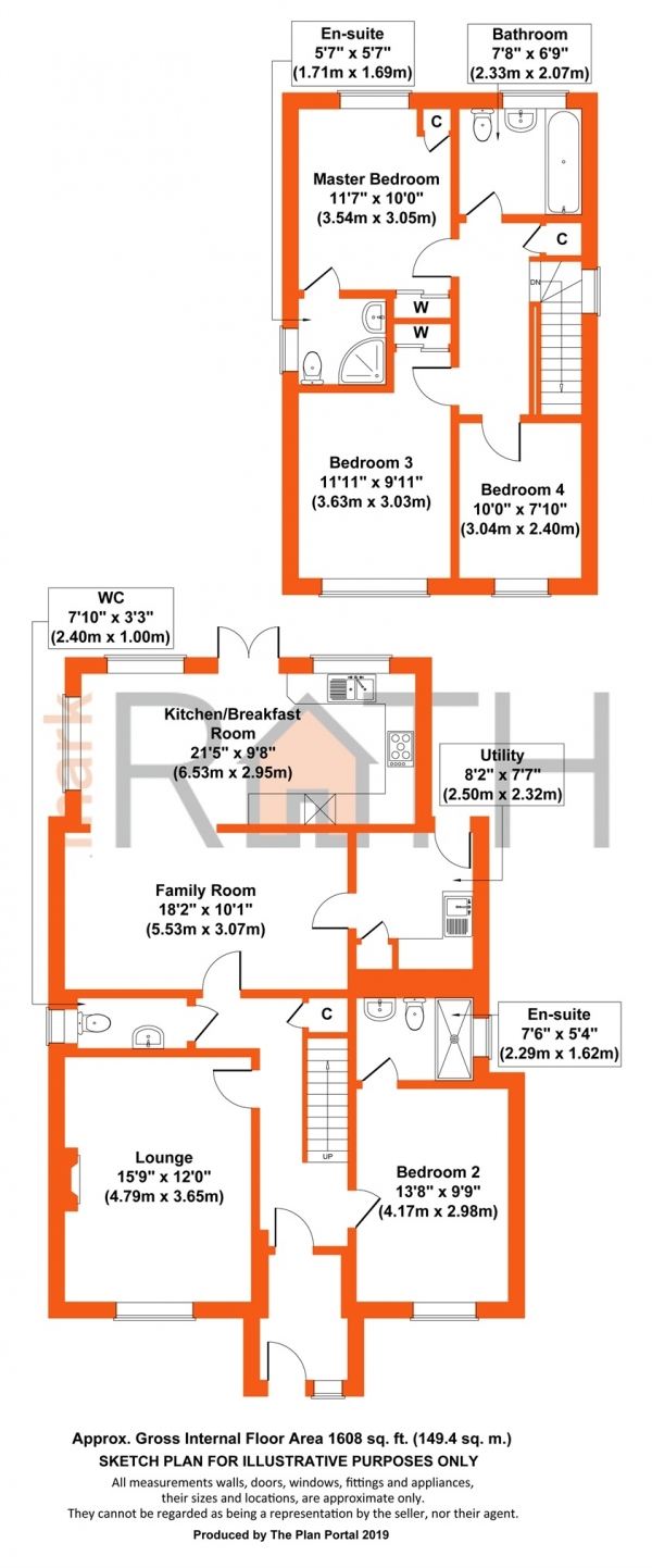 Floor Plan Image for 4 Bedroom Detached House for Sale in London Road, Wokingham, Berkshire