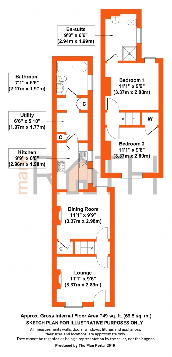 Floor Plan Image for 2 Bedroom Semi-Detached House for Sale in Waterloo Road, Wokingham, Berkshire