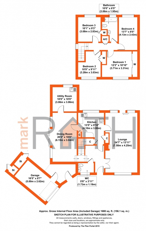 Floor Plan Image for 4 Bedroom Detached House for Sale in Heath Close, WOKINGHAM, Berkshire