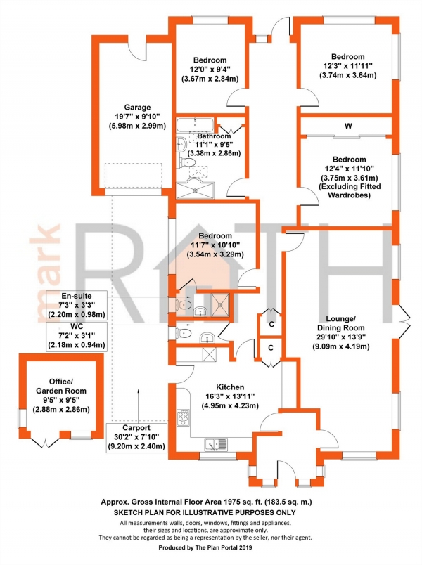 Floor Plan Image for 4 Bedroom Detached House for Sale in Holmes Crescent, Wokingham, Berkshire