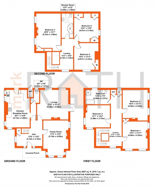 Floor Plan Image for 6 Bedroom Detached House for Sale in 2 Crescent Road, WOKINGHAM, Berkshire
