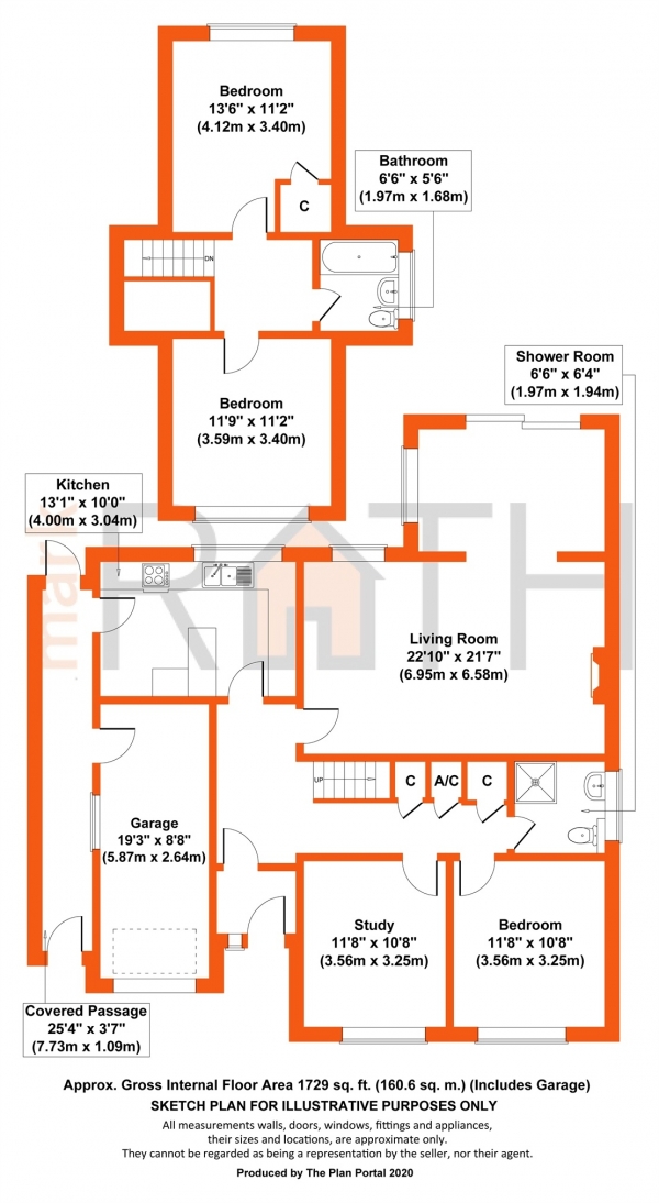 Floor Plan Image for 4 Bedroom Detached House for Sale in Walter Road, Wokingham, Berkshire