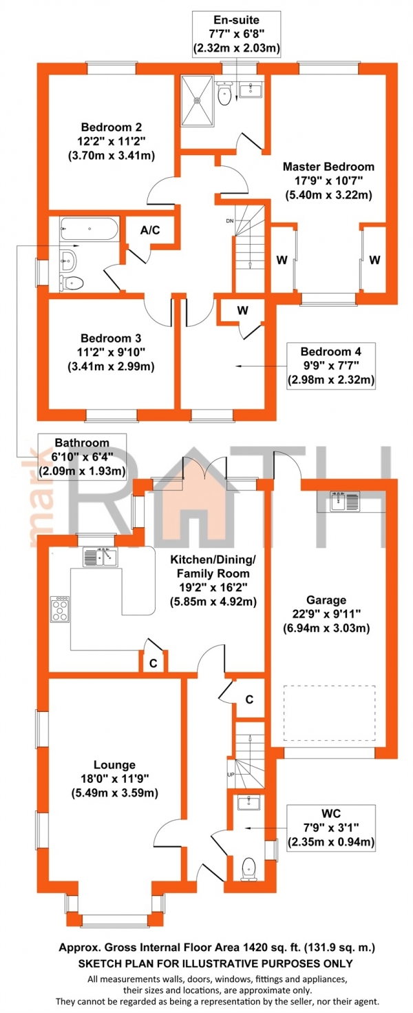 Floor Plan Image for 4 Bedroom Detached House for Sale in Wheeler Avenue, WOKINGHAM, Berkshire