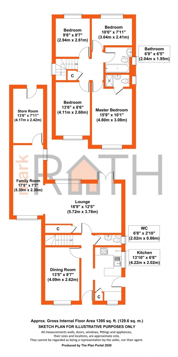 Floor Plan Image for 4 Bedroom Detached House for Sale in Medway Close, Wokingham, Berkshire