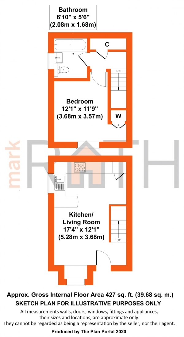 Floor Plan Image for 1 Bedroom Semi-Detached House for Sale in All Saints Close, Wokingham, Berkshire