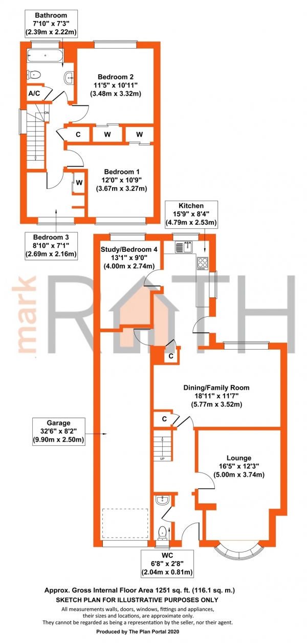 Floor Plan Image for 3 Bedroom Link Detached House for Sale in De Vitre Green, Wokingham, Berkshire