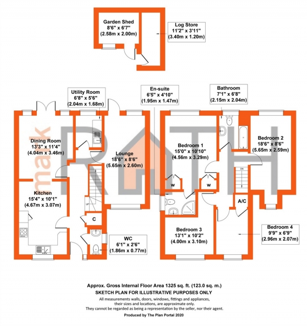 Floor Plan Image for 4 Bedroom Link Detached House for Sale in Pinecroft Road, Wokingham, Berkshire