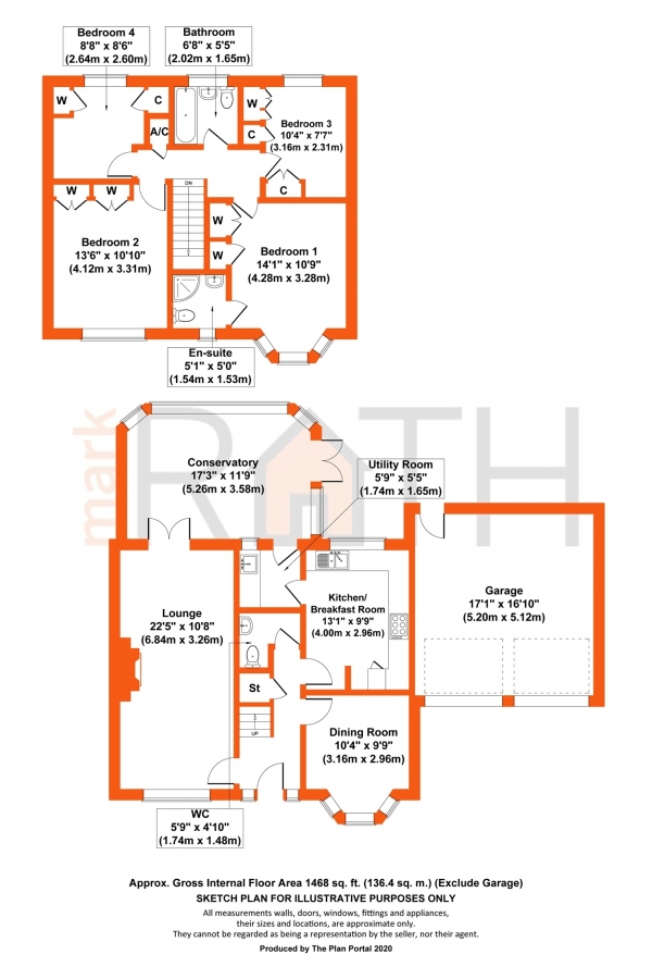 Floor Plan Image for 4 Bedroom Detached House for Sale in The Lilacs, Wokingham, Berkshire