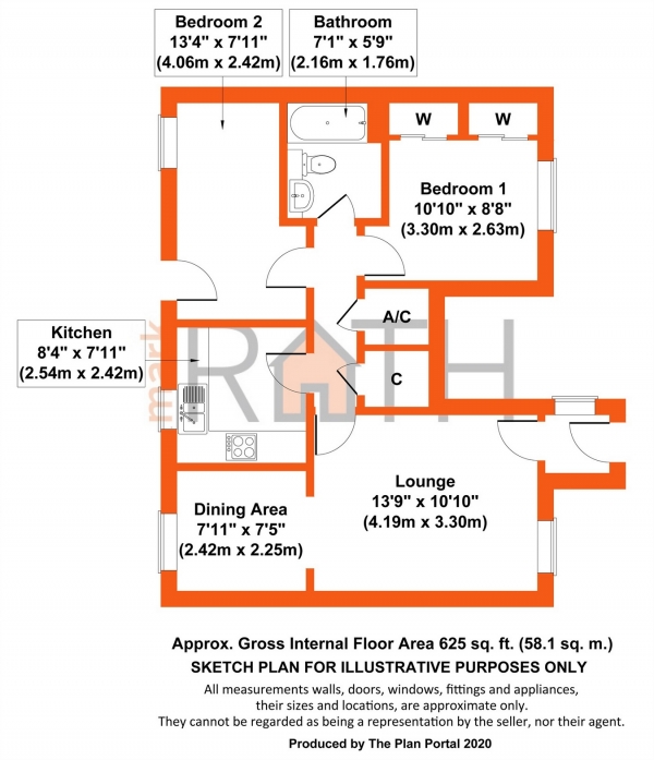 Floor Plan Image for 2 Bedroom Maisonette for Sale in Norton Road, Wokingham, Berkshire