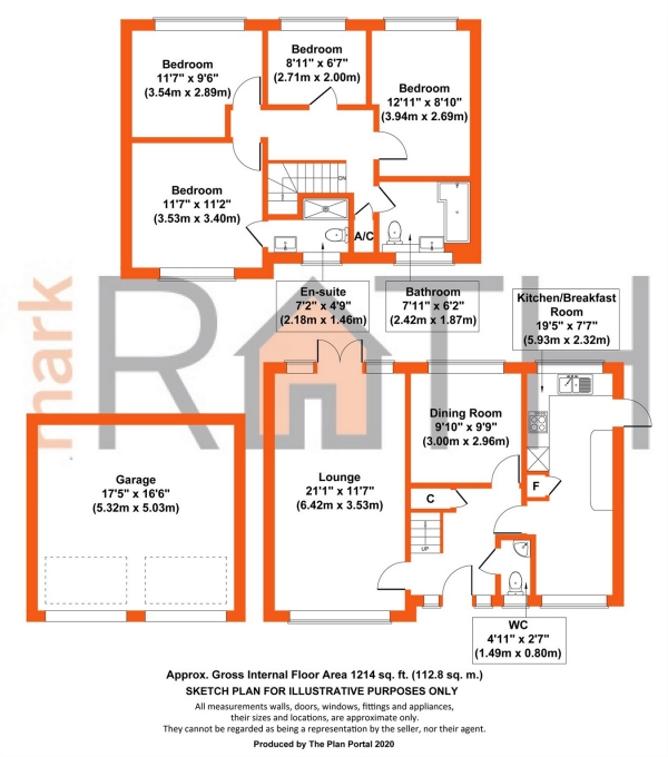 Floor Plan Image for 4 Bedroom Detached House for Sale in Suffolk Close, Wokingham, Berkshire