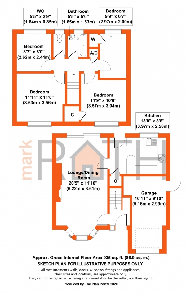 Floor Plan Image for 4 Bedroom Detached House for Sale in Overbury Avenue, Wokingham, Berkshire