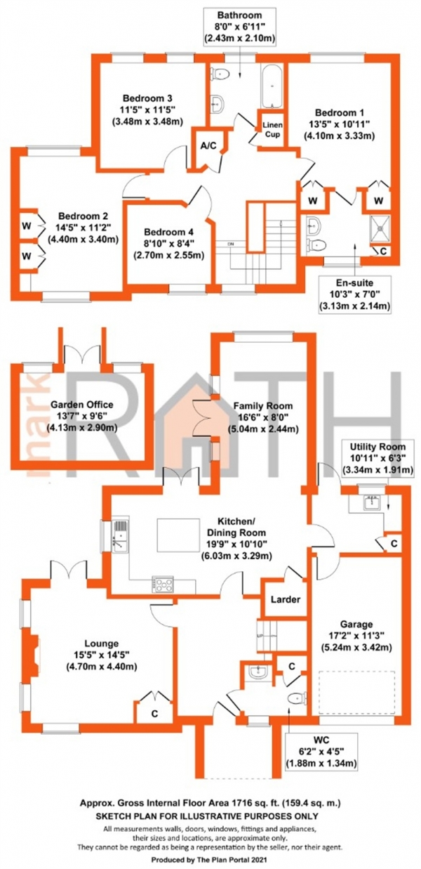 Floor Plan Image for 4 Bedroom Detached House for Sale in Oxford Road, Wokingham, Berkshire