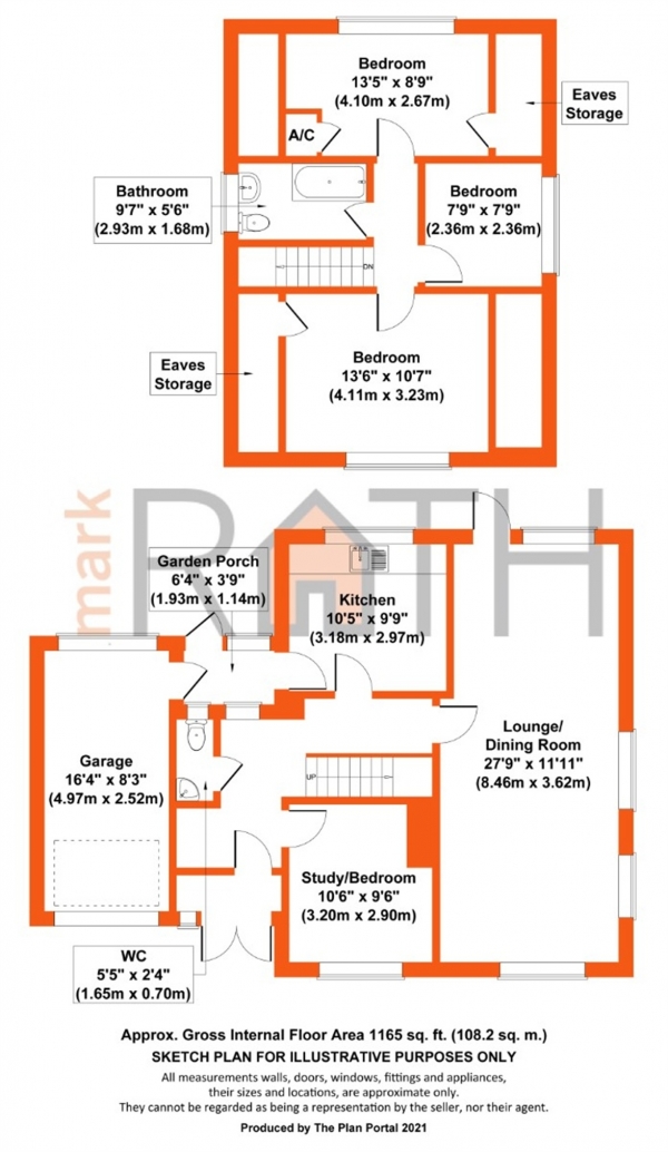 Floor Plan Image for 3 Bedroom Detached House for Sale in Nine Mile Ride, Finchampstead, WOKINGHAM, Berkshire
