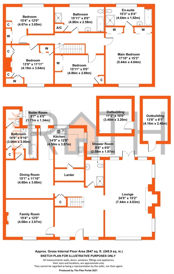 Floor Plan Image for 4 Bedroom Semi-Detached House for Sale in Nine Mile Ride, Wokingham, Berkshire