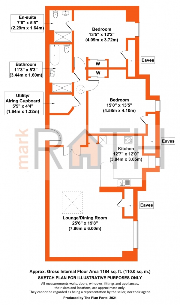 Floor Plan Image for 2 Bedroom Flat for Sale in Rectory Road, Wokingham, Berkshire