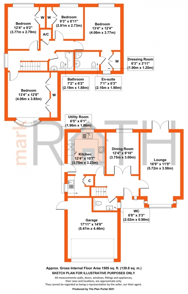 Floor Plan Image for 4 Bedroom Detached House for Sale in Rembrandt Close, Wokingham, Berkshire