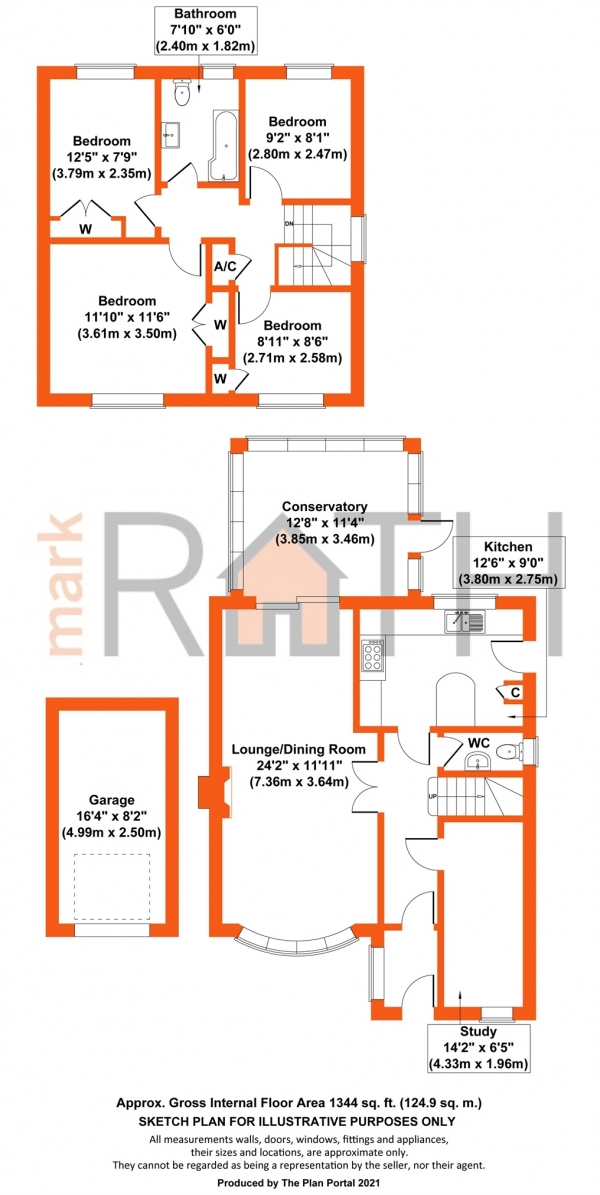 Floor Plan Image for 4 Bedroom Detached House for Sale in Waterloo Crescent, Wokingham, Berkshire