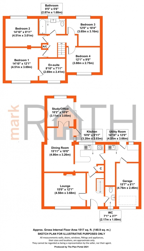 Floor Plan Image for 4 Bedroom Semi-Detached House for Sale in Rectory Lane, Bracknell, Berkshire