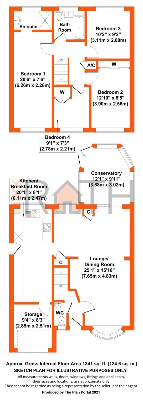 Floor Plan Image for 4 Bedroom Detached House for Sale in Durham Close, Wokingham, Berkshire