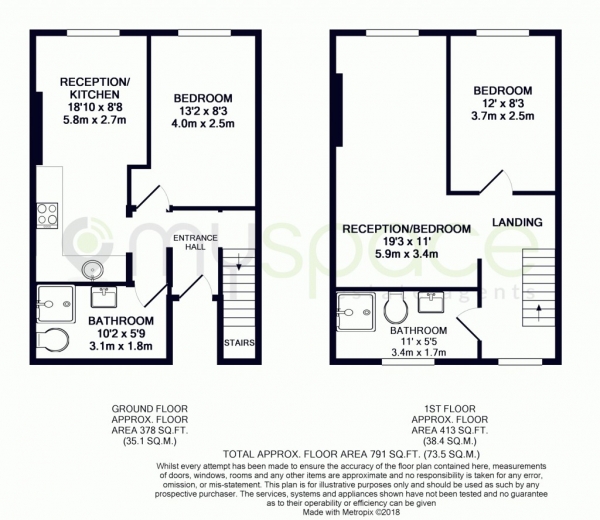 Floor Plan Image for 3 Bedroom Maisonette for Sale in 286 Caledonian Road,  Islington, N1