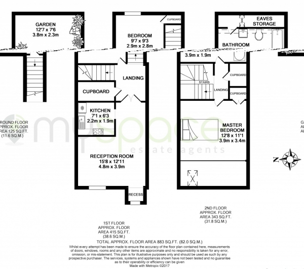 Floor Plan Image for 2 Bedroom Maisonette for Sale in Bunning Way,  Islington, N7