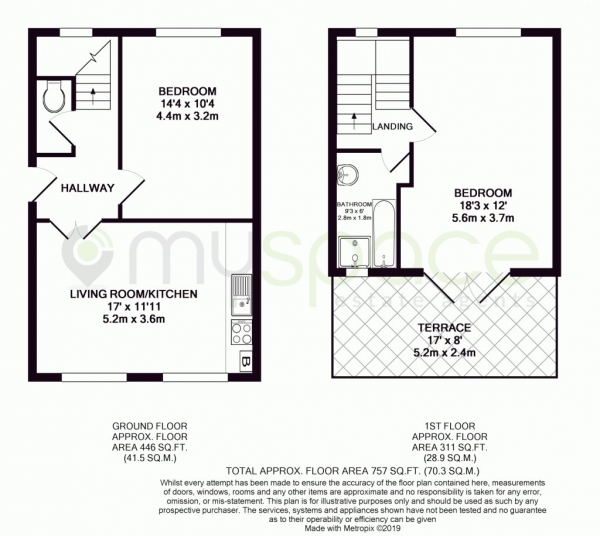 Floor Plan Image for 2 Bedroom Maisonette for Sale in Caledonian Road,  Islington, N1