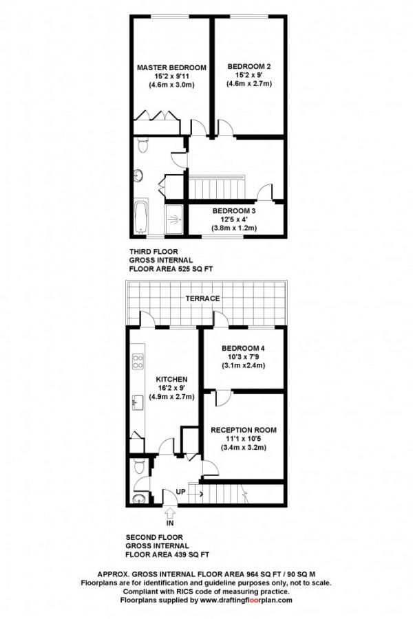 Floor Plan Image for 4 Bedroom Flat to Rent in Stranraer Way,  Islington, N1