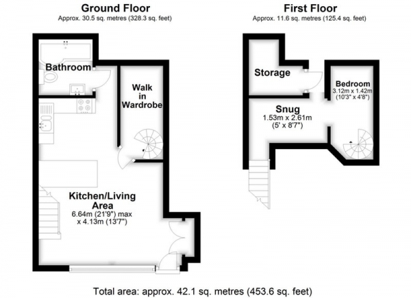 Floor Plan Image for 1 Bedroom Flat for Sale in Caledonian Road,  Islington, N1