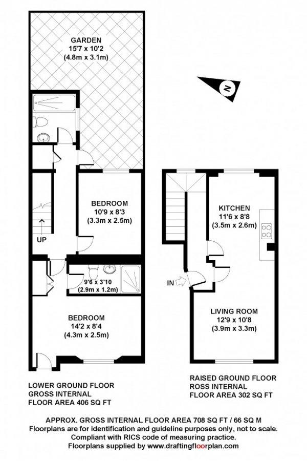 Floor Plan Image for 2 Bedroom Flat for Sale in Gray's Inn Road,  Bloomsbury, WC1X