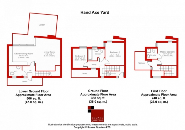 Floor Plan Image for 3 Bedroom Terraced House to Rent in St Pancras Place Hand Axe Yard, Gray's Inn Road, Kings Cross, WC1X