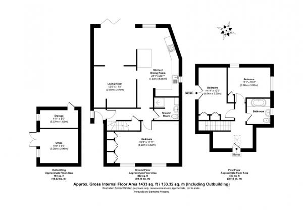 Floor Plan Image for 3 Bedroom Detached House for Sale in Solway Avenue, Brighton, East Sussex. BN1 8UJ