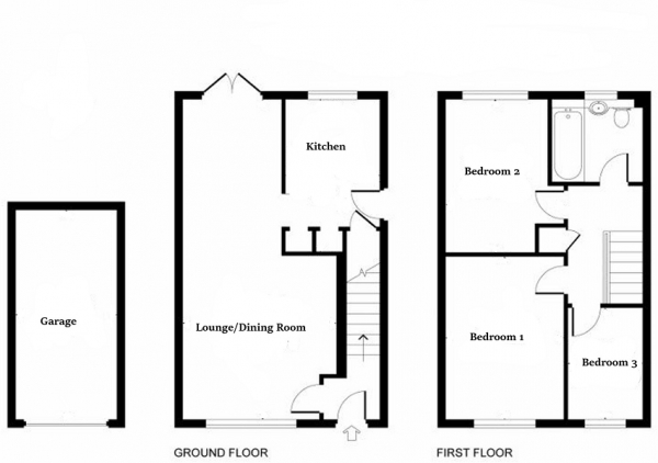 Floor Plan Image for 3 Bedroom Detached House for Sale in Rushwood Close, Haywards Heath, West Sussex. RH16 3SQ