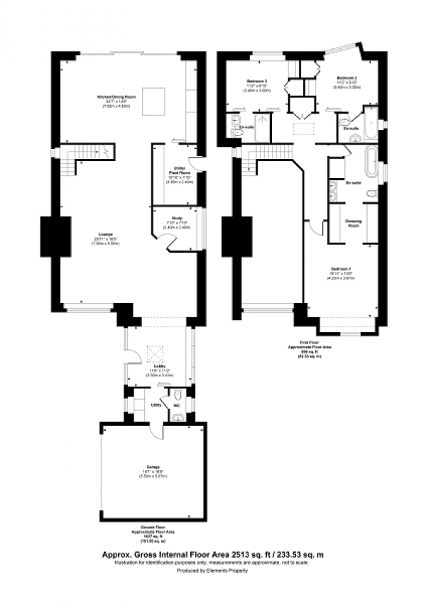 Floor Plan Image for 3 Bedroom Detached House for Sale in Three Bridges Road, Crawley, West Sussex. RH10 1JR