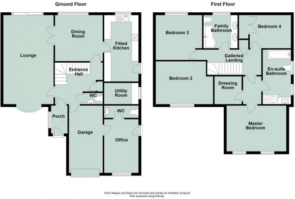 Floor Plan Image for 5 Bedroom Detached House for Sale in Kenmara Close, Crawley, West Sussex. RH10 8AN