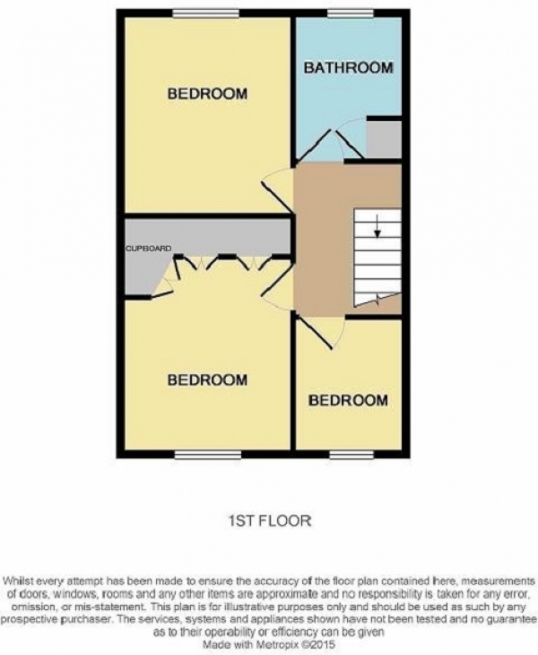 Floor Plan for 3 Bedroom End of Terrace House for Sale in Peverel Road, Ifield, Crawley, West Sussex. RH11 0TH, RH11, 0TH -  &pound365,000