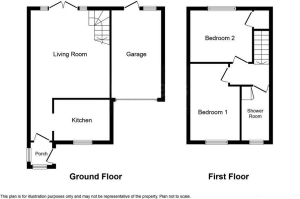 Floor Plan Image for 2 Bedroom Semi-Detached House for Sale in Otford Close, Crawley, West Sussex. RH11 9RE