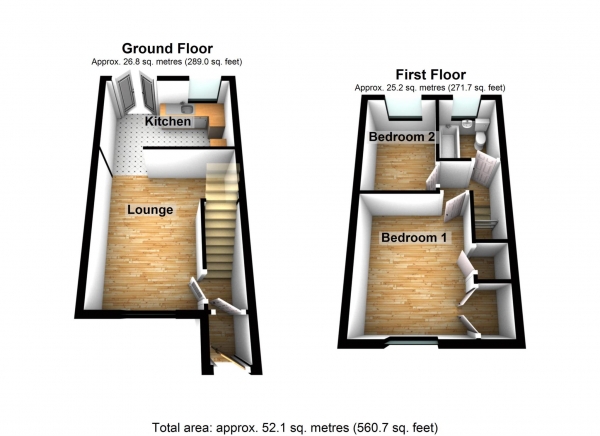 Floor Plan Image for 2 Bedroom Property for Sale in Coptefield Drive, Belvedere  ** VIDEO & 3D FLOORPLAN AVAILABLE **