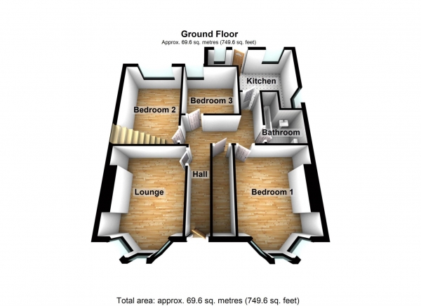 Floor Plan Image for 3 Bedroom Maisonette for Sale in Bostall Hill, Abbey Wood   ** VIDEO & 3D FLOORPLAN AVAILABLE **