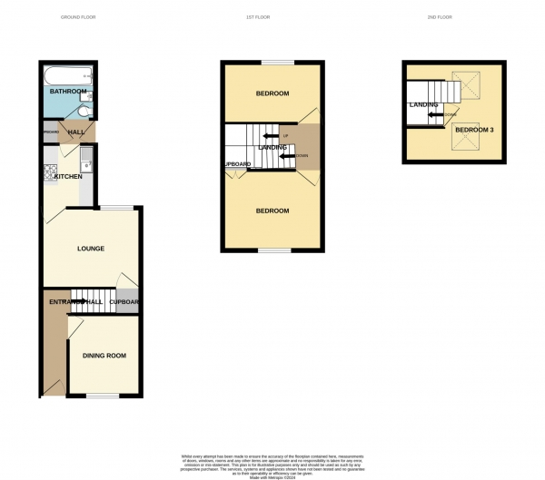 Floor Plan Image for 4 Bedroom Terraced House to Rent in Blenheim Gardens, Reading