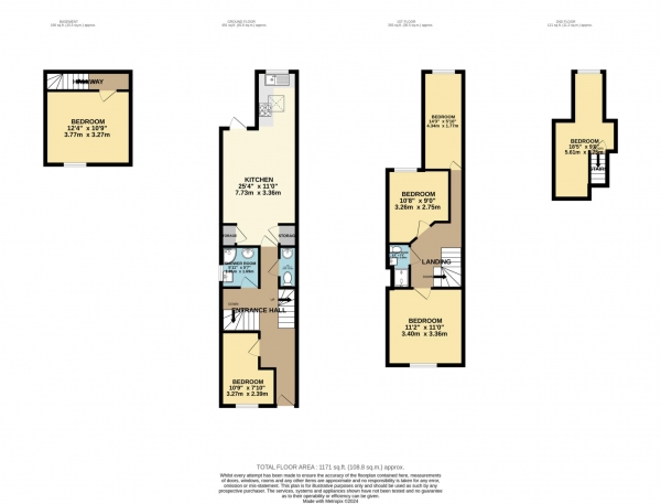 Floor Plan Image for 6 Bedroom End of Terrace House to Rent in Victoria Street, Reading