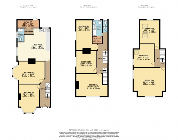 Floor Plan Image for 8 Bedroom Semi-Detached House to Rent in Marlborough Avenue, Reading, Berkshire