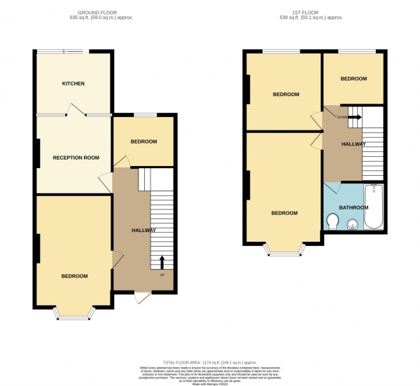 Floor Plan Image for 5 Bedroom Semi-Detached House to Rent in Allcroft Road, Reading