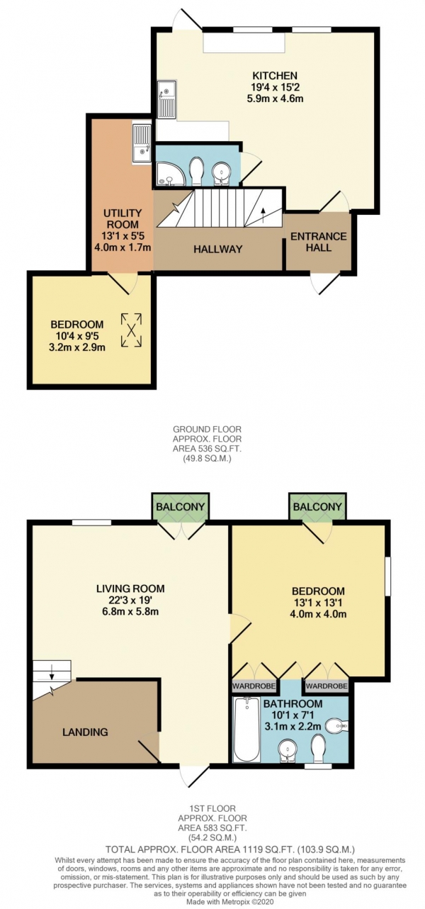 Floor Plan Image for 2 Bedroom Semi-Detached House to Rent in Church Road, Pangbourne