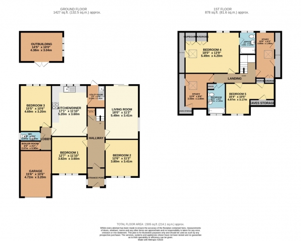 Floor Plan Image for 5 Bedroom Detached House to Rent in Wokingham Road, Reading