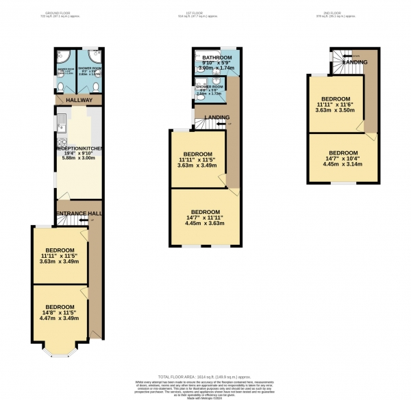 Floor Plan Image for 6 Bedroom Terraced House to Rent in London Road, Reading