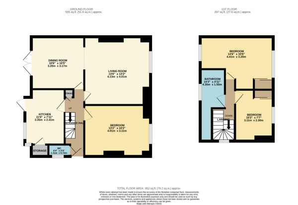 Floor Plan Image for 3 Bedroom Detached House for Sale in City Road, Reading