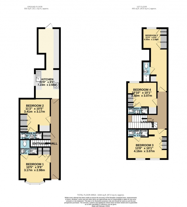 Floor Plan Image for 1 Bedroom House Share to Rent in Room 4, Beresford Road, Reading