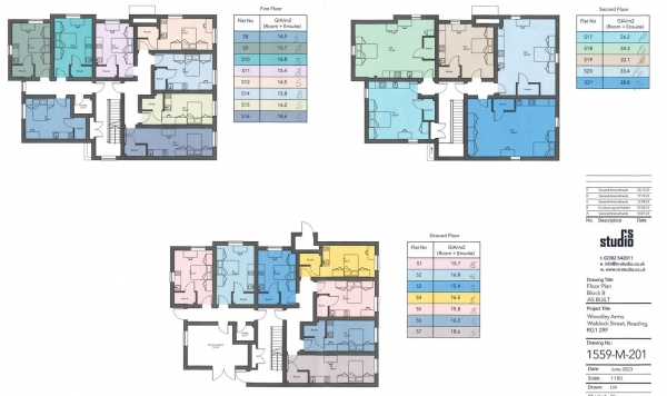 Floor Plan Image for 1 Bedroom Flat to Rent in Block B, Charndon Close, Reading